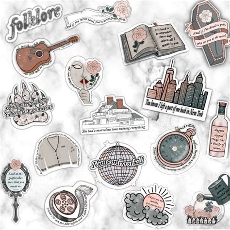 Taylor Inspired Folklore Quote Sticker Folklore Album Taylor Quote ...