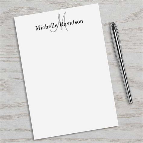 Personalized Notepads - Classic Monogram