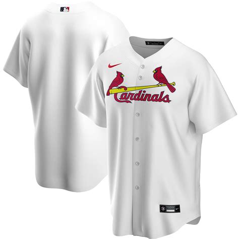 Men's St. Louis Cardinals Nike White Home Replica Team - Jersey