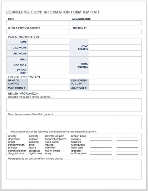 New Customer Information Form Template Database