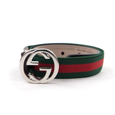 Gucci Red Green Belt Size 85 | lupon.gov.ph