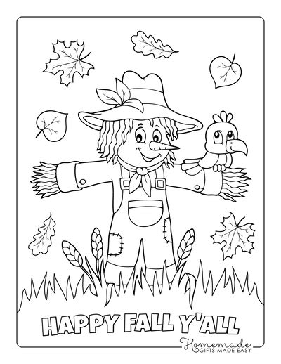 Free Printable Coloring Pages For Autumn