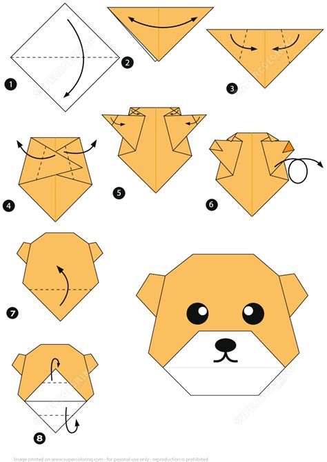 Origami Printable Templates | DocTemplates