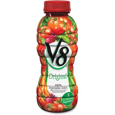 V8 V-8 Juice - Vegetable Flavor - 12 Fl Oz 355 Ml - 12 Carton ...