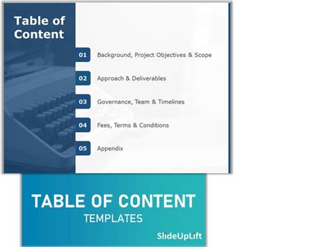 Table Of Content PowerPoint Templates | SlideUpLift