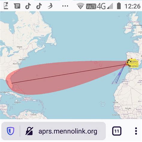 APRS VHF Propagation Map