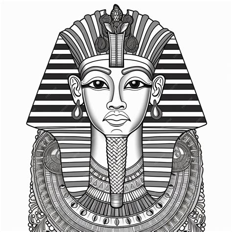 Premium AI Image | Vector ancient egypt god vintage logo line art ...