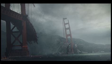 ArtStation - Golden Gate Bridge Destroyed By Kaiju, Alex Nice | Puente ...