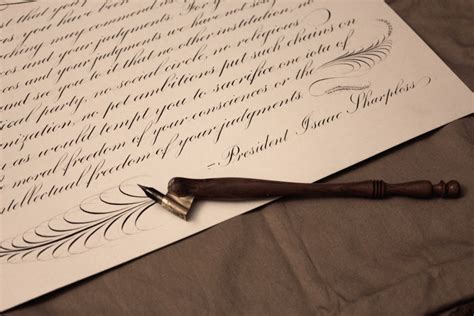 TYWKIWDBI ("Tai-Wiki-Widbee"): Copperplate writing