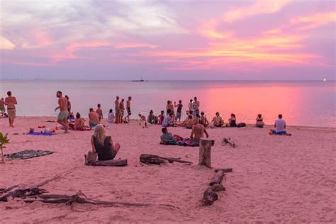 Zen Beach Sunset Koh Phangan Thailand Editorial Photo - Image of ...