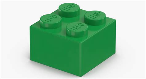 3D model lego brick 2x2 earth - TurboSquid 1409462