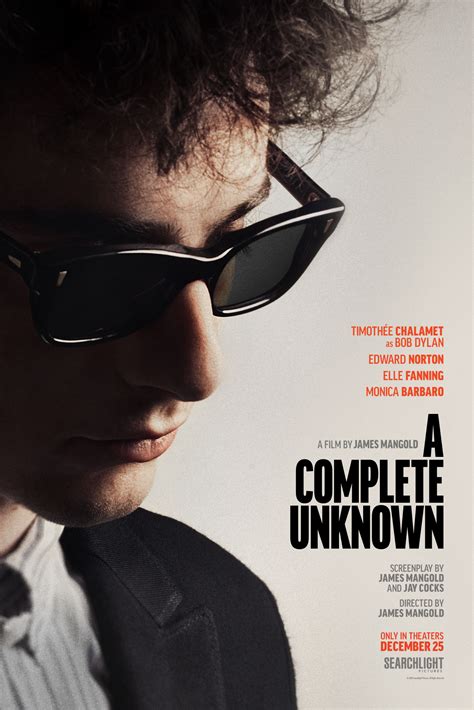 'A Complete Unknown' Gets New Poster Teasing Timothée Chalamet's Bob ...