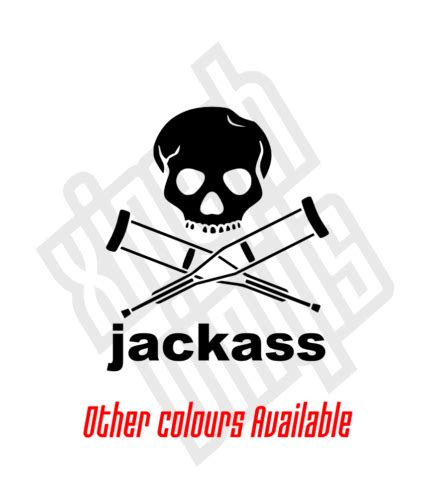 Jackass logo vinyl sticker decal bam margera johnny knoxville window ...