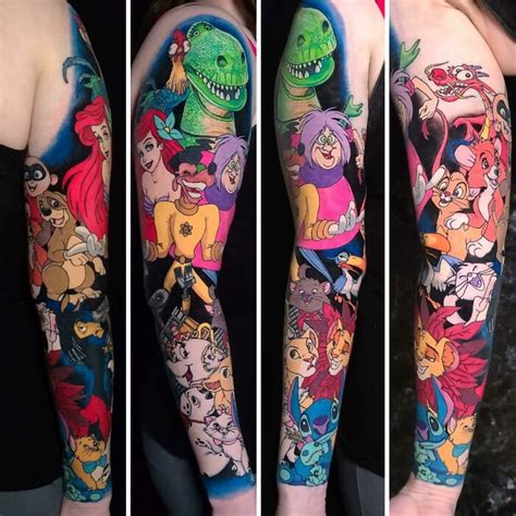 Details 55+ 90's cartoon tattoo sleeve - in.cdgdbentre