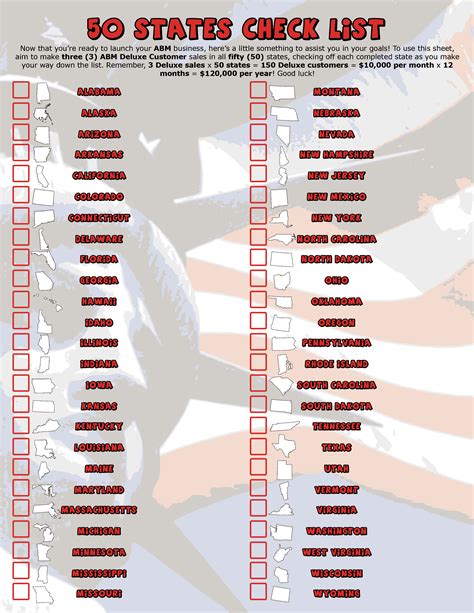 Free Printable Printable State Quarters Checklist - Printable Word Searches