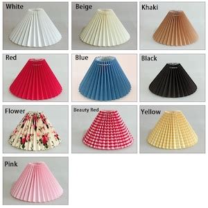 Pleated Lampshadepleated Lamp Shadepleated Lamp Shade for - Etsy