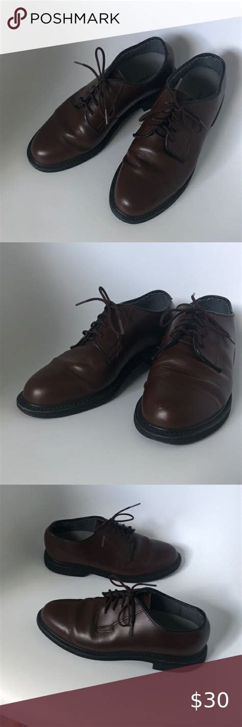 Bates Lites Brown Leather Oxford Shoes | Brown leather oxford shoes ...