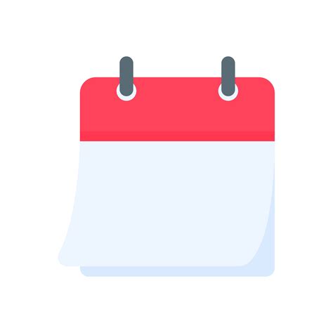 Calendar icon. A red calendar for reminders of appointments and ...