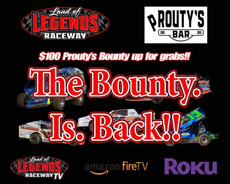 Land Of Legends Raceway on Twitter: "Prouty's Bar has signed on for ...