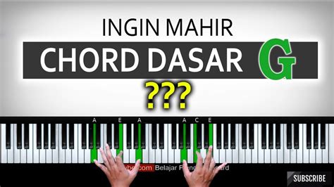 WAJIB TAHU !!! 7 Struktur chord dasar G | Belajar Piano Keyboard - YouTube