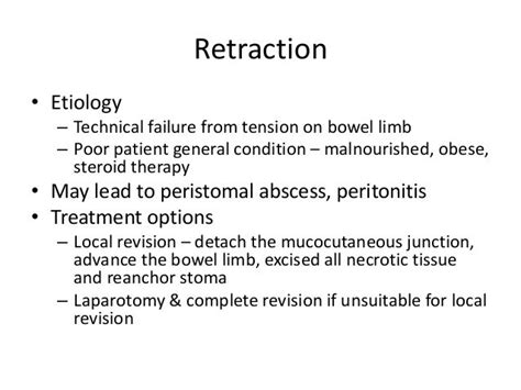 Complications of stoma