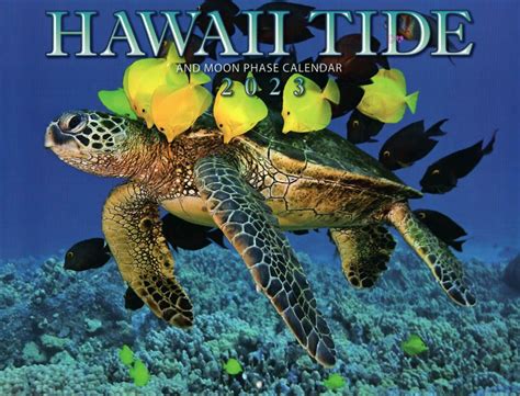 2023 Hawaii Fishing Calendar Tide Moon Wandkalender