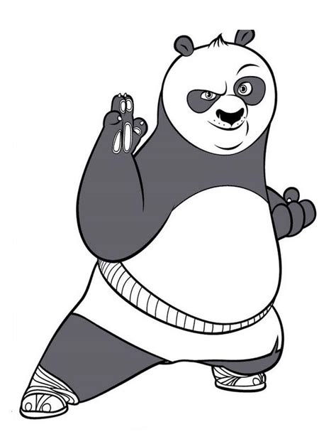 Free Kung Fu Panda drawing to print and color - Kung Fu Panda Kids ...