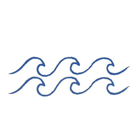 Ocean Waves Drawing Simple | Free download on ClipArtMag