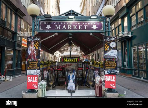 Hungarian Shopping Market, Váci Street, the famous pedestrian street ...