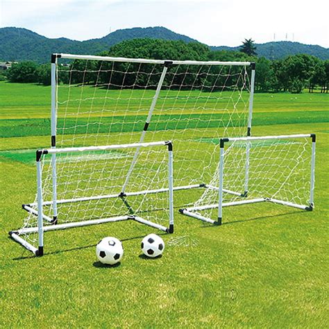 Vandue 6' x 4' Backyard Soccer Goal (Set of 2) with Nets, Stakes and ...