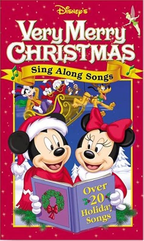 Disney Sing Along Songs VHS Very Merry Christmas Mickey Minnie Donald ...