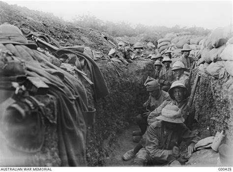 Soldiers in the trenches on the southern section of Gallipoli Peninsula ...