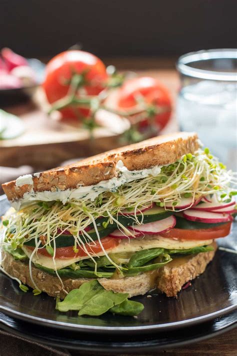 The Best Veggie Sandwiches with Herbed Cream Cheese | NeighborFood