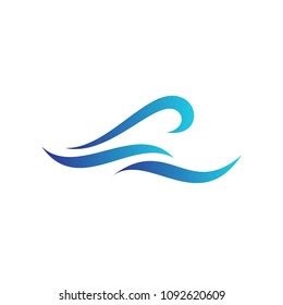 Simple Wave Logo Stock Vector (Royalty Free) 1092620609 | Shutterstock