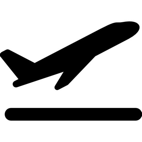 Despegue del avion - Iconos gratis de transporte