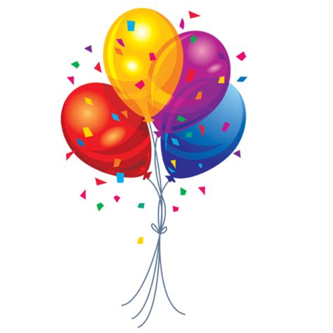 Confetti Balloons Png