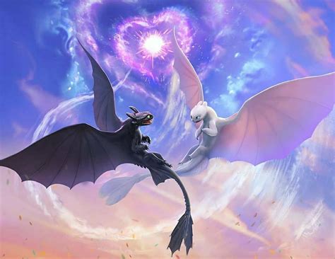 Httyd Toothless And Light Fury