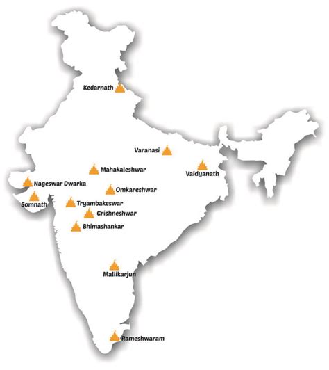 Location 12 Jyotirlinga Map / A jyotirlinga or jyotirling or ...