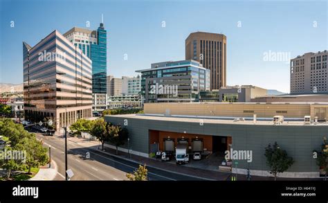 Downtown Boise Idaho skyline with loading doc Stock Photo - Alamy