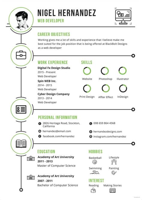 33+ Infographic Resume Templates - Free Sample, Example, Format ...