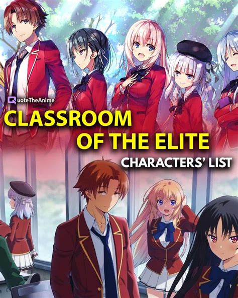 Classroom Of The Elite Characters List (Wiki) | Character, Class 1 b ...