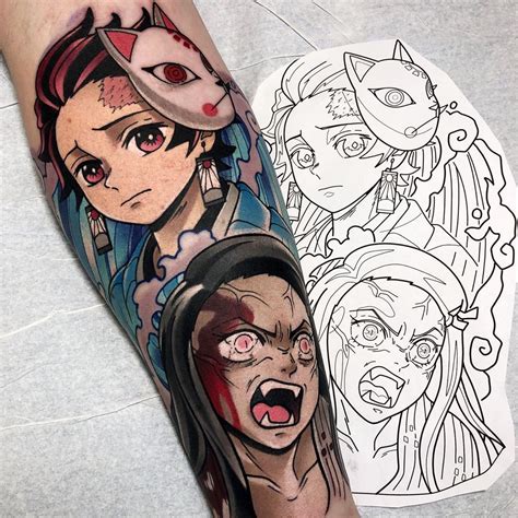 Details more than 54 tanjiro and nezuko tattoo - in.cdgdbentre