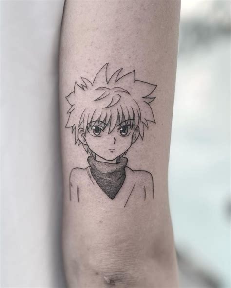 Small Killua Tattoo by @tomasan.tattoo - Tattoogrid.net