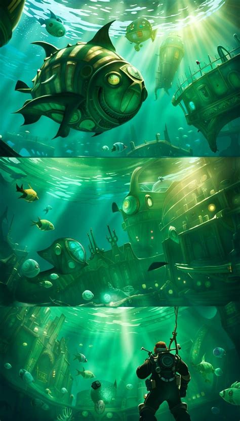 Underwater world of Bioshock videogame never before shown to the public ...