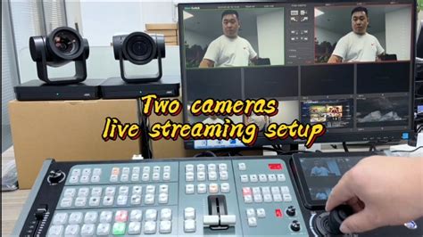 Two cameras live streaming setup with the Zoomking new design video ...