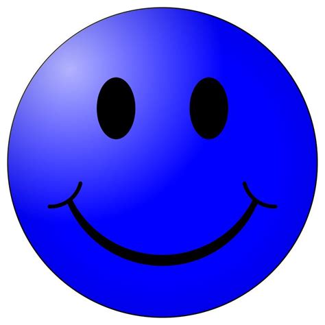 Feeling blue, Blue color, Smiley