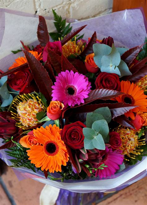 Beautiful autumn flower bouquets delivered in Belfast. The weather is ...