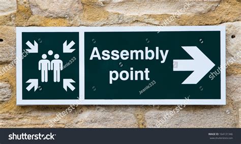 Assembly Point Sign Stock Photo 164131346 | Shutterstock