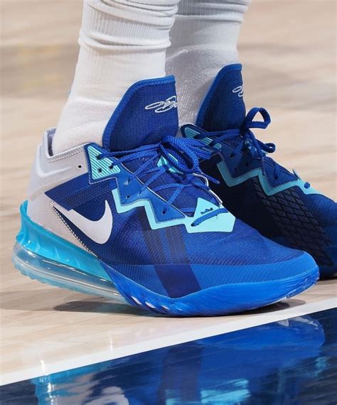 LeBron in a blue colorway of his Nike LeBron 18 Low : r/nbakicks