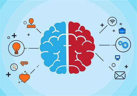 The brain is divided into two hemispheres. The left hemisphere is ...